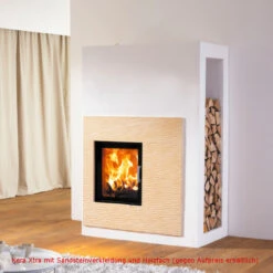 Kera Xtra Designer Kaminbausatz 6kW Wärmespeicherung -Besten Kamin Laden kera xtra sandstein1 1280x1280