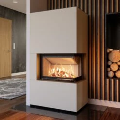 Eckamin Keramik Kaminbausatz Rechts 2PXLTH 6kW