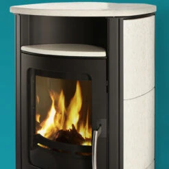 Caron Aqua Wasser Kaminofen 7+3 KW Schwarz Mit Kacheln Ahorn -Besten Kamin Laden koppe caron aqua ahorn schwarz oben 1280x1280 1