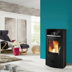 Caron Aqua Wasser Kaminofen 7+3 KW Schwarz -Besten Kamin Laden koppe caron aqua schwarz int2 1280x1280 1