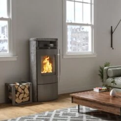 Karabo XL Speckstein Kaminofen Mit Warmhaltefach 7kW -Besten Kamin Laden koppe karabo xl speckstein schwarz kaminofen int 1280x1280