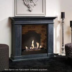 Kos Bioethanol Kamin Schwarz Naturstein Mit Steindekor Und Medaillon 15 Kos Bioethanol Kamin Schwarz Naturstein Mit Steindekor Und Medaillon -Besten Kamin Laden kos schwarz unpoliert medaillon text 1280x1280