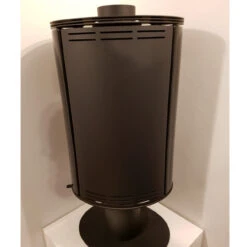 Koza AB/S/N/O/Glass Drehbarer Kaminofen 8kW Schwarze Kacheln -Besten Kamin Laden koza ab s n o glass kafel schwarz ausstellung5 1280x1280