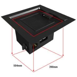 Outdoor Einbau Gaskamin / Heizstrahler 60x48 Mit 13 KW -Besten Kamin Laden kratki aqf05 einbau gaskamin heizstrahler masse1 1280x1280