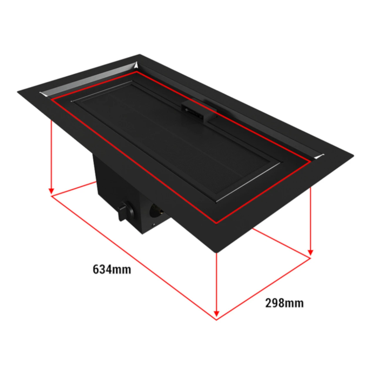 Outdoor Einbau Gaskamin / Heizstrahler 73x39 Mit 13kW 5 Outdoor Einbau Gaskamin / Heizstrahler 73x39 Mit 13kW – Bild 3