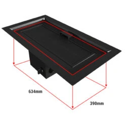 Outdoor Einbau Gaskamin / Heizstrahler 73x48 Mit 13kW -Besten Kamin Laden kratki aqf07 einbau gaskamin heizstrahler masse2 1280x1280