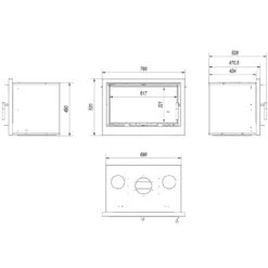 Arke 70 Kaminkassette Mit 8 KW Und Ventilator -Besten Kamin Laden kratki arke 70 masse 1280x1280