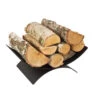 Ovale Holzablage / Holzkorb Schwarz Aus Stahl -Besten Kamin Laden kratki holzablage mit holz 1280x1280