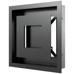 Design Lüftungsgitter / Revisionsgitter Wind Schwarz -Besten Kamin Laden kratki l ftungsgitter wind 22x22 schwarz 2 1280x1280