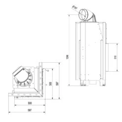 MBN12 Warmluft-Eckkamineinsatz 8kW Links Verglast 22 MBN12 Warmluft-Eckkamineinsatz 8kW Links Verglast -Besten Kamin Laden kratki mbn 8 links masse1 1280x1280