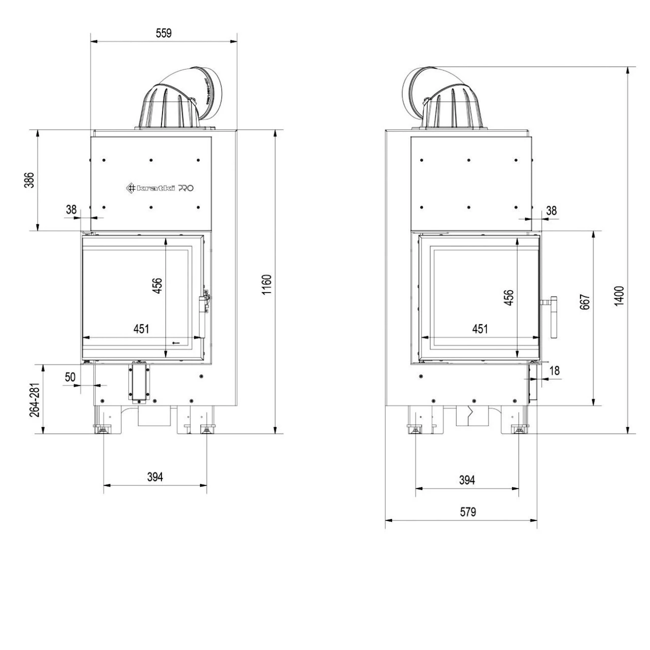 MBN12 Warmluft-Eckkamineinsatz 8kW Links Verglast 11 MBN12 Warmluft-Eckkamineinsatz 8kW Links Verglast – Bild 9