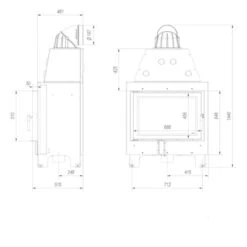 MBO Warmluft-Kamineinsatz 15kW Schwenktür -Besten Kamin Laden kratki mbo kamineinsatz masse2 1280x1280