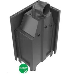 MBZ13 Warmluft Kamineinsatz 13kW Linksverglast -Besten Kamin Laden kratki mbz links hinten 1280x1280
