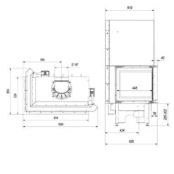 Nadia 14 Warmluft Kamineinsatz 14kW Hebetür Links Verglast 20 Nadia 14 Warmluft Kamineinsatz 14kW Hebetür Links Verglast -Besten Kamin Laden kratki nadia 14 links masse1 1280x1280