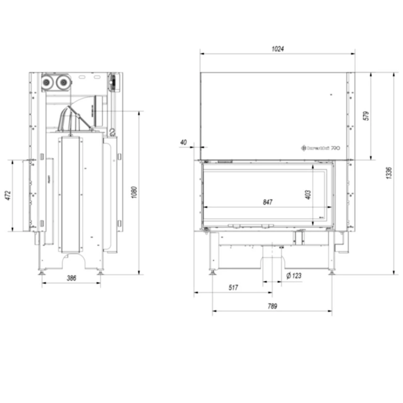Nadia 14 Warmluft Kamineinsatz 14kW Hebetür Links Verglast 11 Nadia 14 Warmluft Kamineinsatz 14kW Hebetür Links Verglast – Bild 9