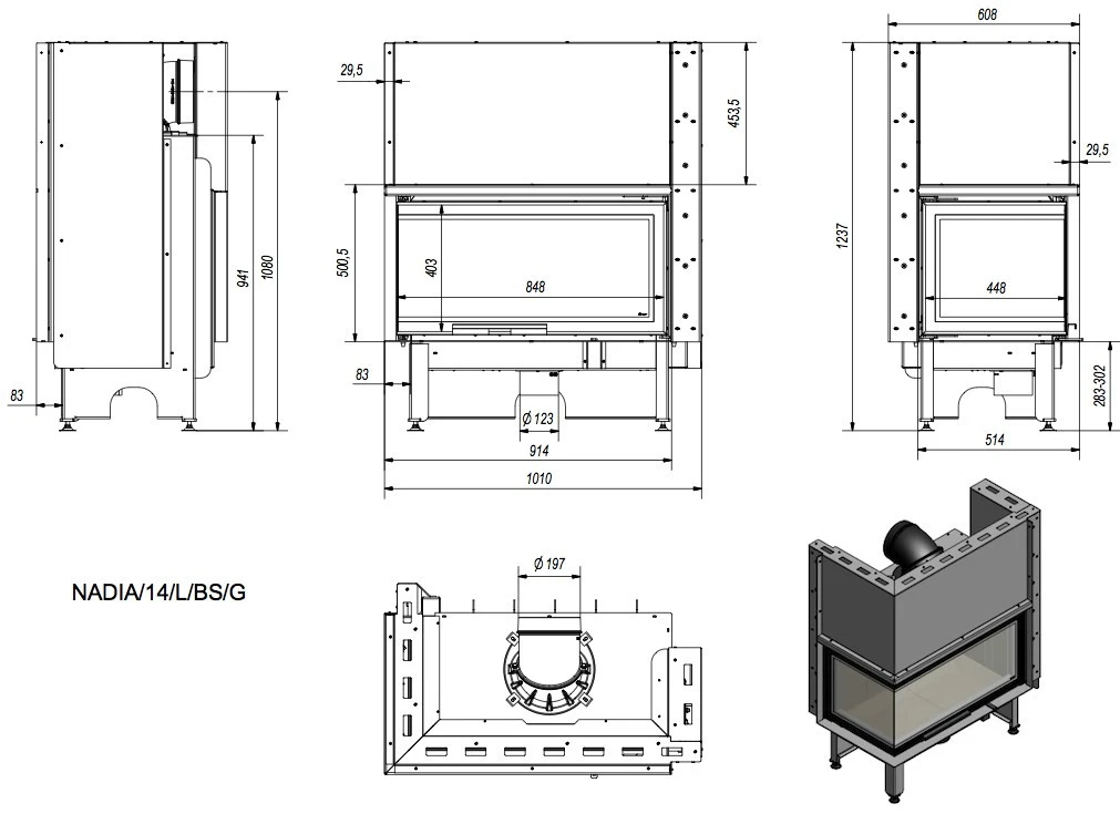 Nadia 14 Warmluft Kamineinsatz 14kW Hebetür Links Verglast 9 Nadia 14 Warmluft Kamineinsatz 14kW Hebetür Links Verglast – Bild 7