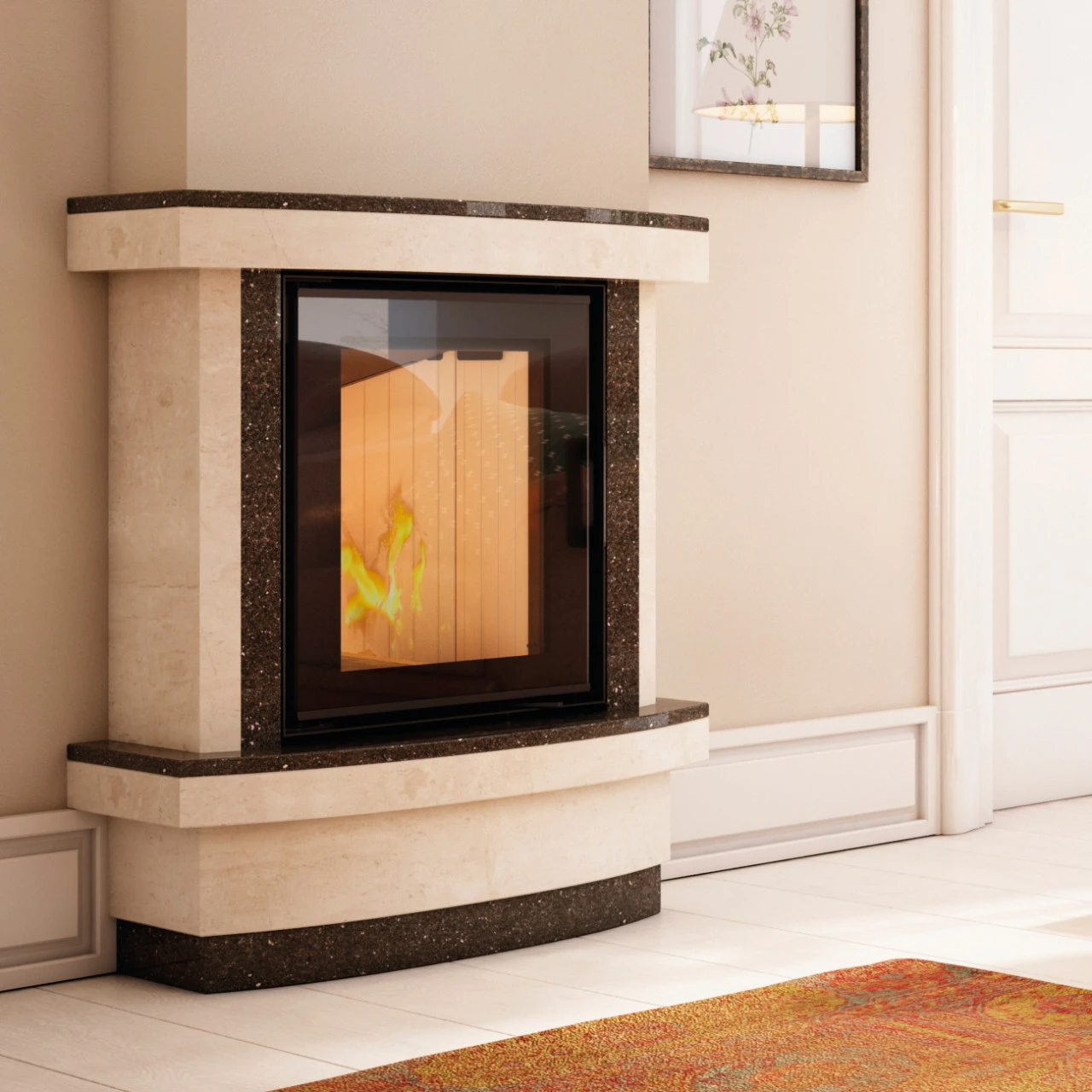 Nadia 8 Warmluft Kamineinsatz 7kW 4 Nadia 8 Warmluft Kamineinsatz 7kW – Bild 2