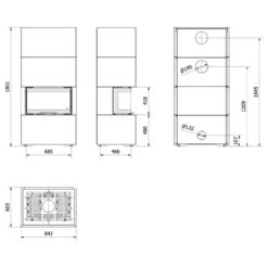 Easy Box NBC 7 Panorama Kaminbausatz Weiß 7kW -Besten Kamin Laden kratki nbc 7 kaminbausatz masse 1280x1280 1