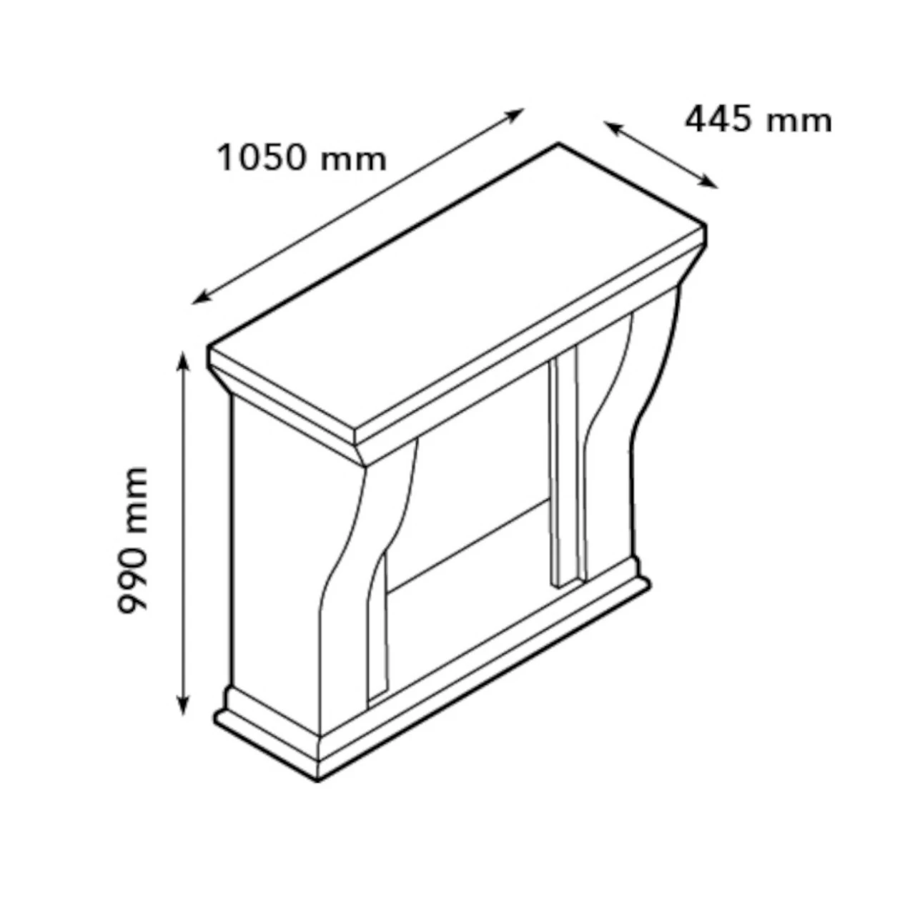 Kreta Mini Levico Naturstein Weiß LED Kamin 10 Kreta Mini Levico Naturstein Weiß LED Kamin – Bild 8