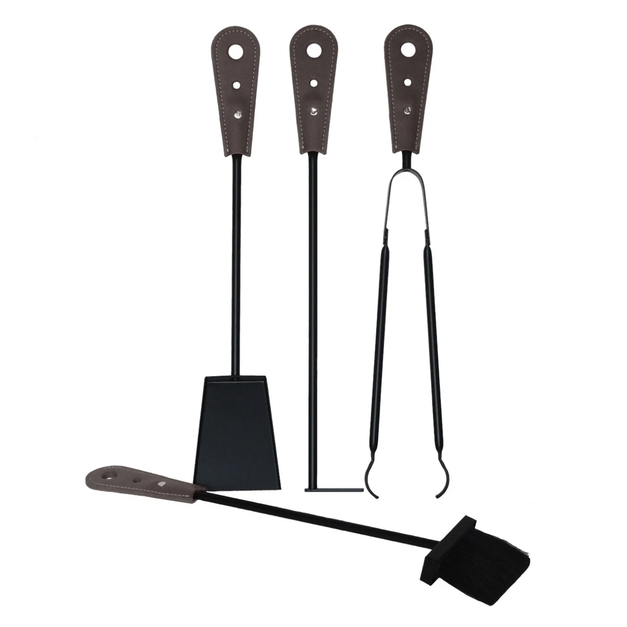 Alycad Designer Kaminbesteckset Und Holzkorb Dunkel Braun 5 Alycad Designer Kaminbesteckset Und Holzkorb Dunkel Braun – Bild 3