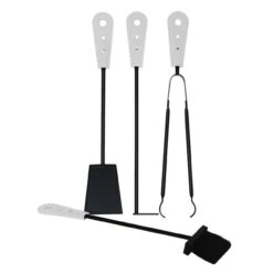 Alycad Designer Kaminbesteckset Und Holzkorb Weiß -Besten Kamin Laden lara kaminbesteck weiss k07 web1 1280x1280 1