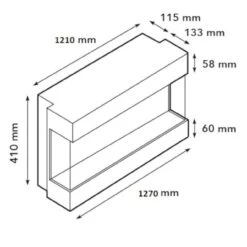 Levico 120 3D LED Kamineinsatz Einbaukamin -Besten Kamin Laden levico 120 led kamin elektrischer einbaukamin masse 1280x1280