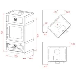 Lotus 2080 Speckstein Kaminofen 8kW Schwarz -Besten Kamin Laden lotus kaminofen 2080 masse 1280x1280 1