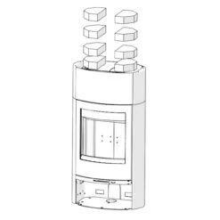 Jubilee 35M Speckstein Speicher-Kaminofen 7kW -Besten Kamin Laden lotus Jubilee 35M speichersteine 1280x1280