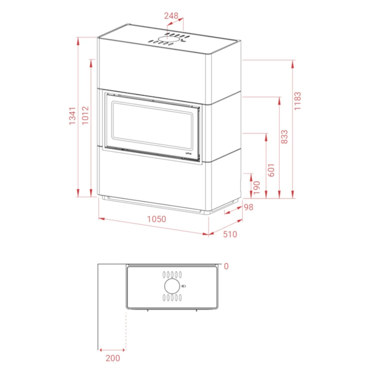 Beto 470W+ Beton Speicher-Kaminbausatz 7kW 10 Beto 470W+ Beton Speicher-Kaminbausatz 7kW – Bild 8
