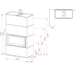 Beto 470W+ Beton Speicher-Kaminbausatz 7kW 19 Beto 470W+ Beton Speicher-Kaminbausatz 7kW -Besten Kamin Laden lotus beto470wplus kaminbausatz masse 1280x1280