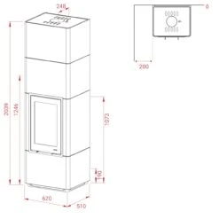 Beto 700+ Magic Beton Speicher-Kaminbausatz 6kW -Besten Kamin Laden lotus beto700PLUS kaminbausatz masse 1280x1280