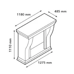 Louis Levico Vintage Weiß Klassischer LED Kamin -Besten Kamin Laden louis schwarz trivero70 led kamin elektrischer kamin masse 1280x1280 1