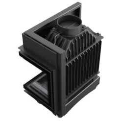 Maja Deco Gusseiserner 8kW Eckkamineinsatz Rechtsverglast -Besten Kamin Laden maja 8 deco p bs hinten 1280x1280