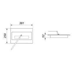 Maja Gusseiserner Eckkamineinsatz Links 8kW Hebetür -Besten Kamin Laden maja ethanoleinsatz masse 1280x1280 2