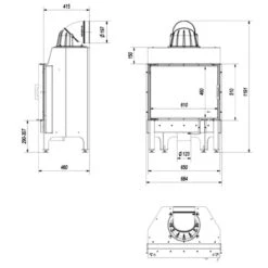 Nadia 10 Warmluft Kamineinsatz 10kW -Besten Kamin Laden masse nadia 10 1280x1280