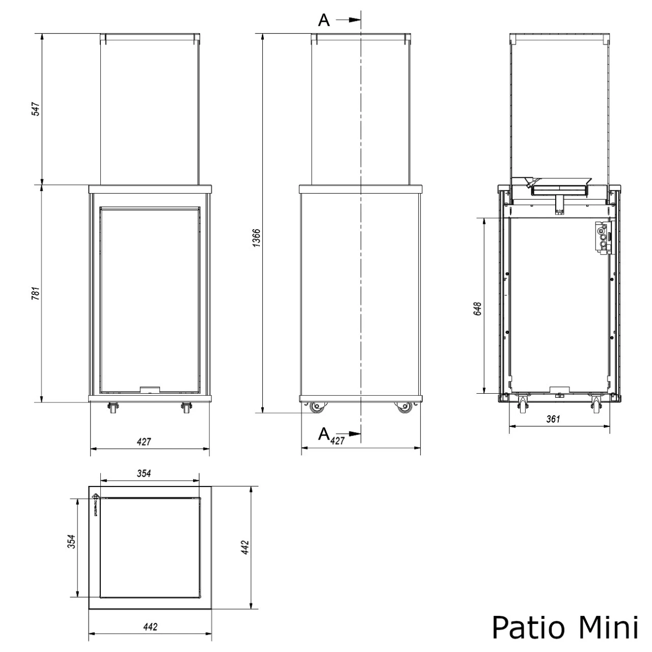 Patio Filo Argento Gasheizpilz Gasheizstrahler Gaskamin 15 Patio Filo Argento Gasheizpilz Gasheizstrahler Gaskamin – Bild 13