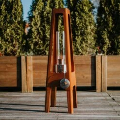 Nexo Bio-Ethanol Outdoor Lampe Cortenstahl