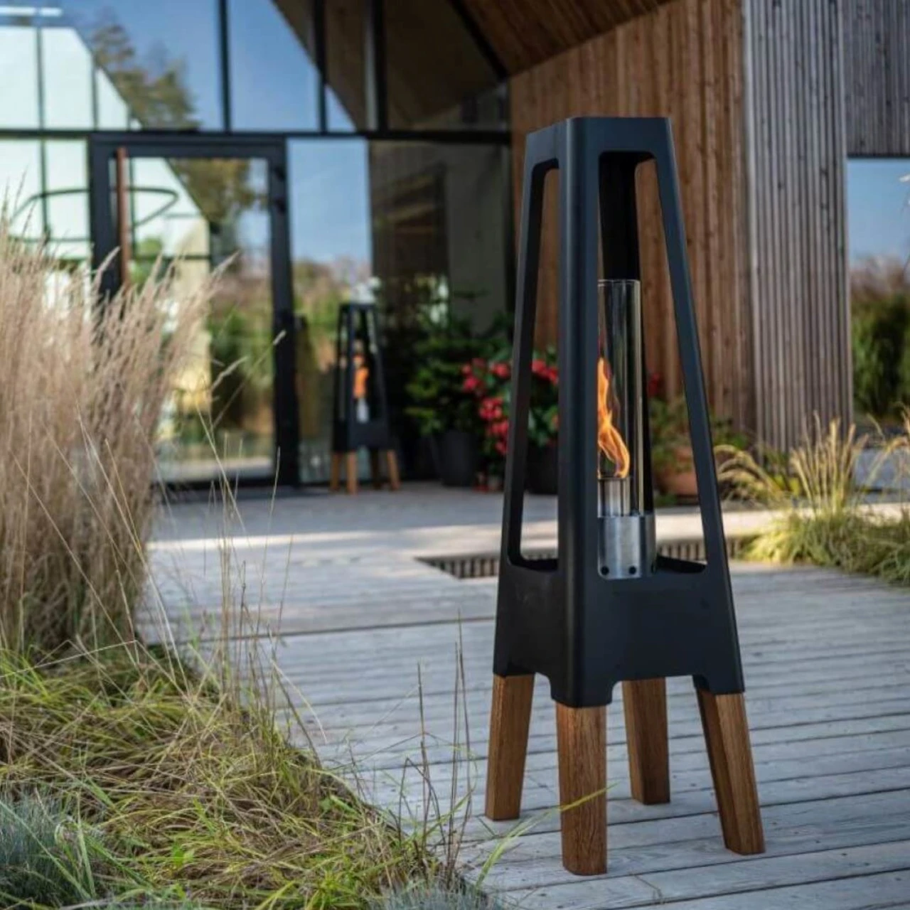 Nexo Bio-Ethanol Outdoor Lampe Schwarz 14 Nexo Bio-Ethanol Outdoor Lampe Schwarz – Bild 12