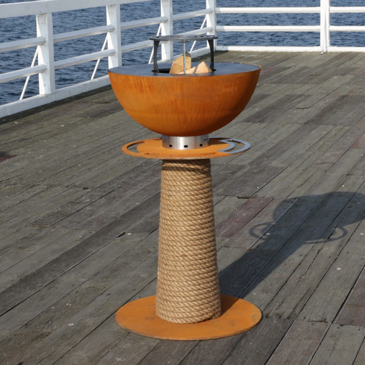 Juno 600 Gartenkamin Plancha Grill Cortenstahl 9 Juno 600 Gartenkamin Plancha Grill Cortenstahl – Bild 7