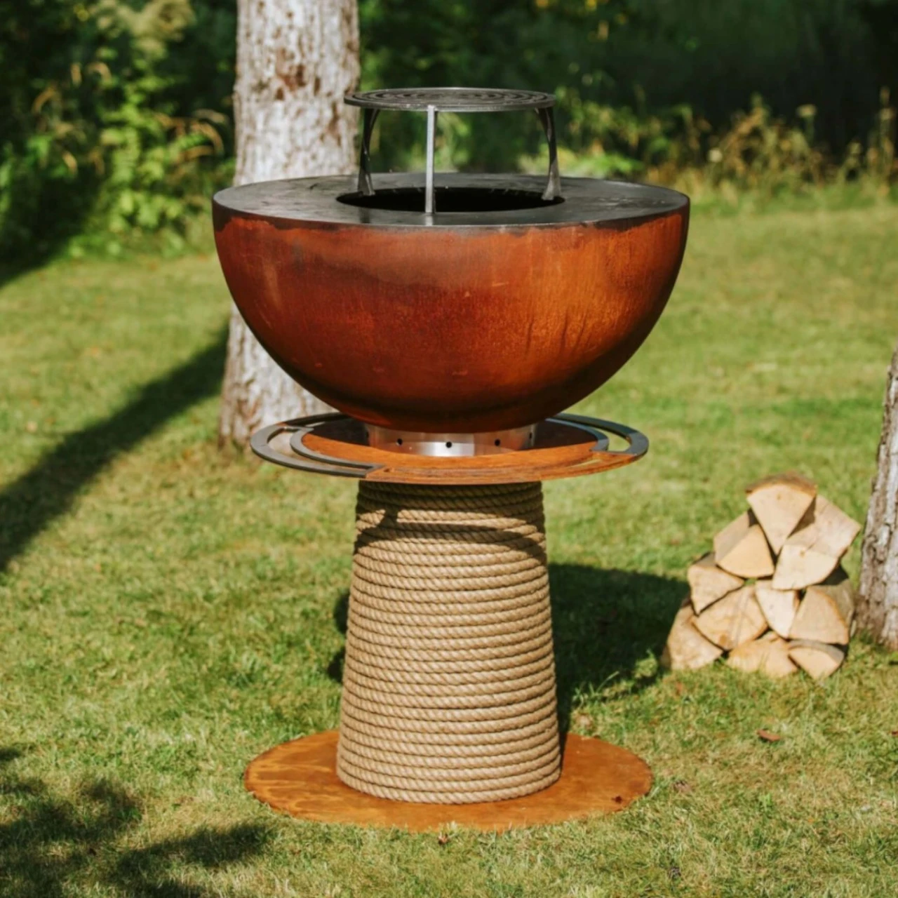 Juno 800 Gartenkamin Plancha Grill Cortenstahl 3 Juno 800 Gartenkamin Plancha Grill Cortenstahl