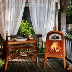 Nexo Holz Grill-Tisch / Beistelltisch Cortenstahl -Besten Kamin Laden masuria m klassisch holzofen grill pizzaofen cortenstahl web3 1280x1280 1