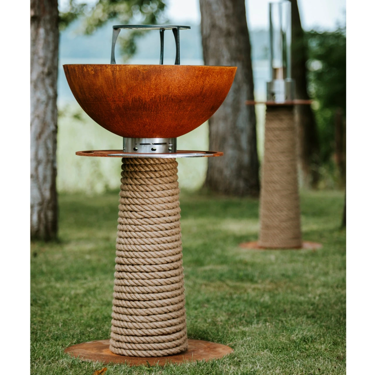 Juno 600 Gartenkamin Plancha Grill Cortenstahl 11 Juno 600 Gartenkamin Plancha Grill Cortenstahl – Bild 9