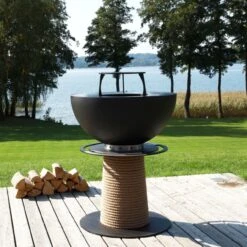 Juno 1000 Gartenkamin Plancha Grill Schwarz -Besten Kamin Laden masuria m leuchturm gartenkamin grill schwarz web1 1280x1280