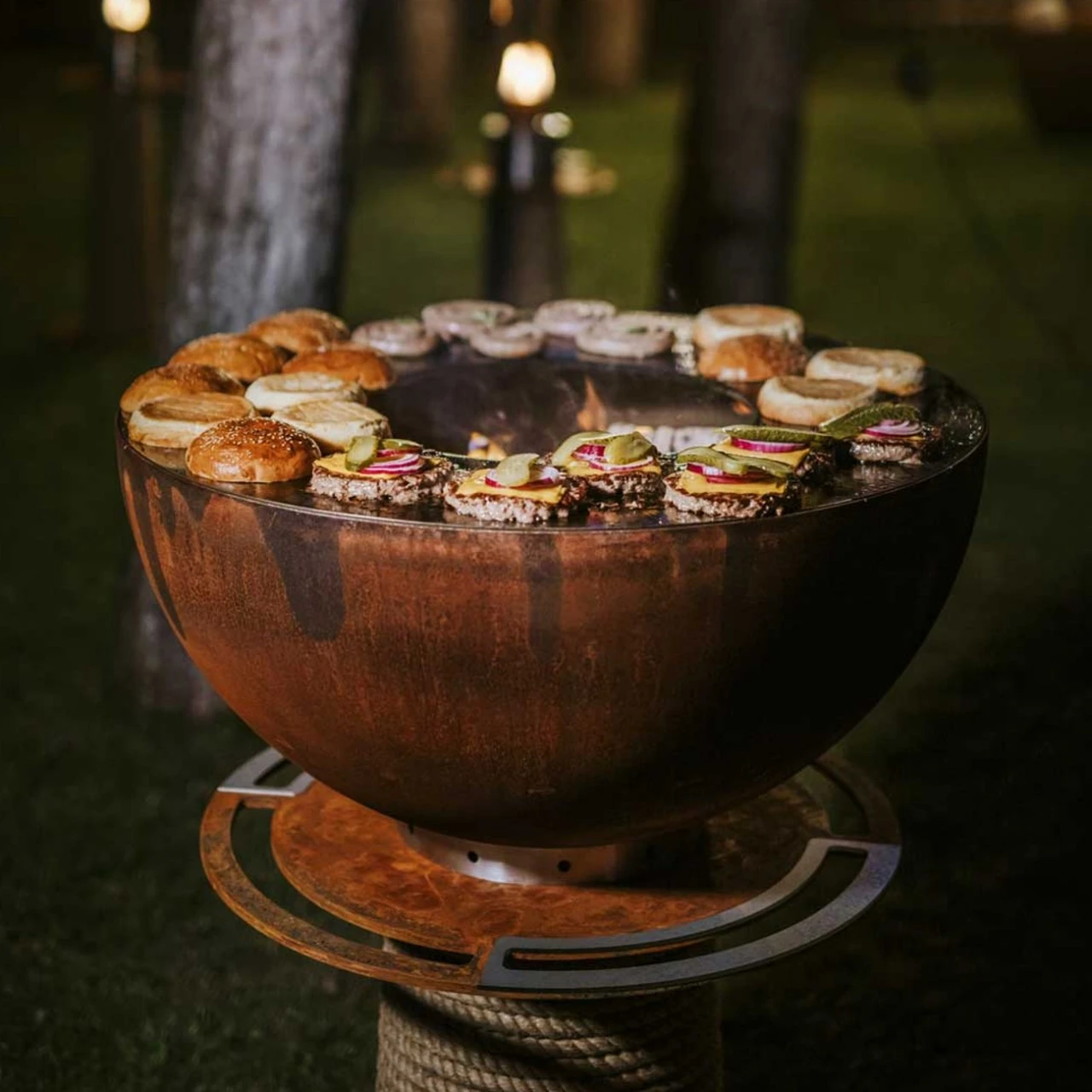 Juno 600 Gartenkamin Plancha Grill Cortenstahl 8 Juno 600 Gartenkamin Plancha Grill Cortenstahl – Bild 6