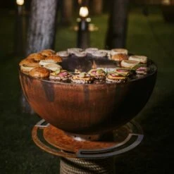 Juno 1000 Gartenkamin Plancha Grill Cortenstahl -Besten Kamin Laden masuria m leuchturm gartenkamin grill2 1280x1280 5