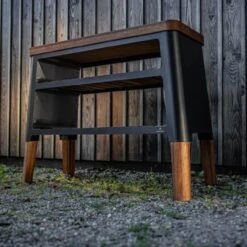 Nexo Holz Grill-Tisch / Beistelltisch Schwarz -Besten Kamin Laden masuria nexo grill tisch schwarz web5 1280x1280