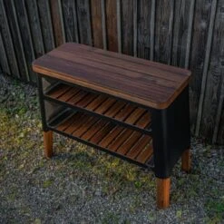 Nexo Holz Grill-Tisch / Beistelltisch Schwarz -Besten Kamin Laden masuria nexo grill tisch schwarz web7 1280x1280