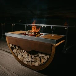 Narie Outdoor Kücheninsel Grill Cortenstahl 24 Narie Outdoor Kücheninsel Grill Cortenstahl -Besten Kamin Laden masuria outdoor k che k cheninsel holzofen corten3 1280x1280