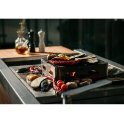 Narie Outdoor Kücheninsel Grill Schwarz -Besten Kamin Laden masuria outdoor k che k cheninsel holzofen detail1 1280x1280