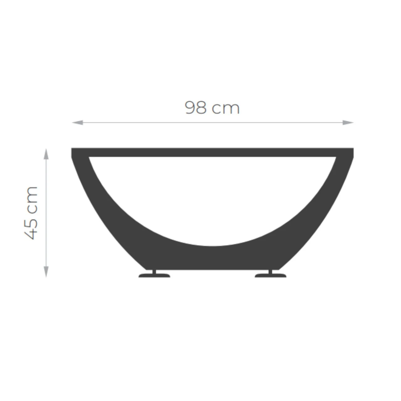 Narie Outdoor Couch Tisch Cortenstahl 9 Narie Outdoor Couch Tisch Cortenstahl – Bild 7